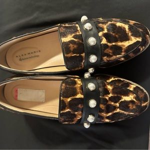 Leopard Alex Marie loafers. Size 11!